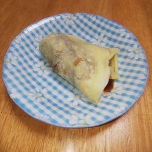 ホットケーキのもとでバナナいちごチョコクレープ